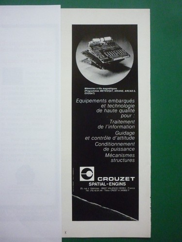 1980 pub crouzet espace - pub,