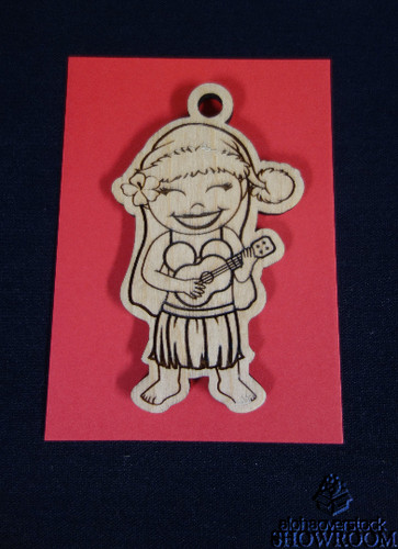 Laser cut hula girl - hula,