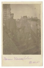 Carte photo allemande porteurs - carte,