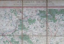 Carte ENVIRONS DE PARIS, J. F