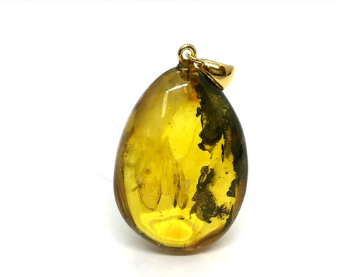 Pendentif ambre insecte cadeau