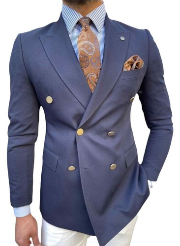 Veste bleu double - À,