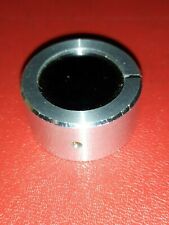 BOUTON POTENTIOMETRE ALU GRIS NOIR SCOTT 32 x 15 MM AXE 6             (DepE16h2)