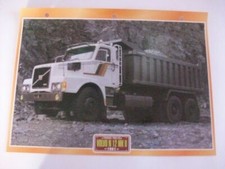 CARTE FICHE CAMION TRAVAUX PUBLICS VOLVO N 12 MK II 1981