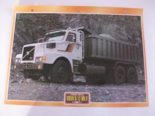 Carte fiche camion travaux - camion,