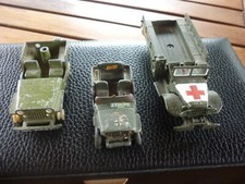 Lot militaire. DINKY / Solido / GEVARM. Jeep. Dodge.