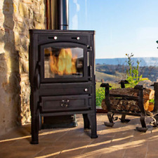 Poêle à bois Cheminées en Fonte mod. LAVA - Classe A+ 12,5 Kw 100m²