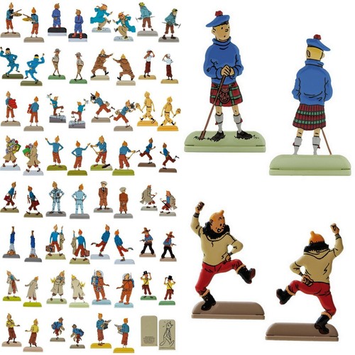 Tintin plat étain au - tintin,