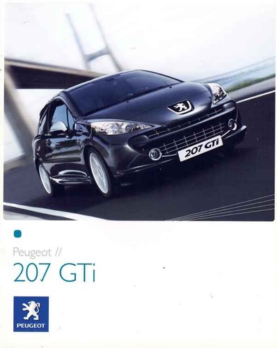 Catalogue brochure peugeot 207 - brochure,