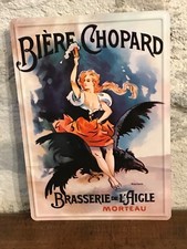 Plaque métal biere chopard - métal, chopard"