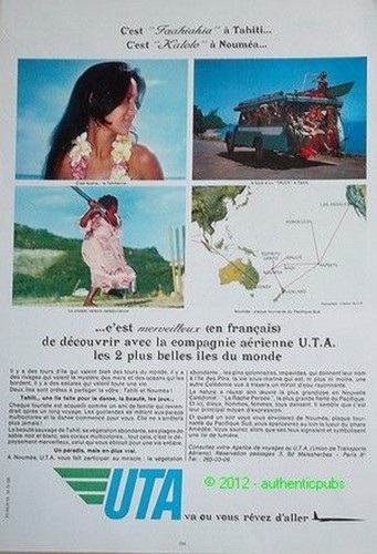 Publicite uta compagnie - uta,