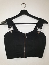 Haut noir à fermeture à