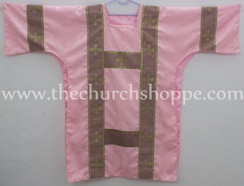 Chasuble dalmatique rose avec - rose,