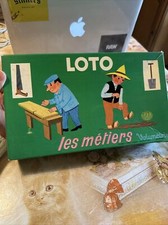 Ancien Jeu Loto Les Métiers