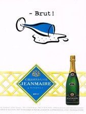 PUBLICITE ADVERTISING  2000   JEANMAIRE  champagne
