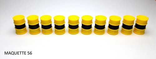 Lot fûts jaunes - lot,