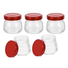  5 Pcs Petits Bocaux En Verre Mini Bouteilles Conteneur De Stockage Scellé