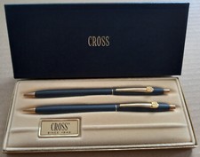 COFFRET STYLO ET CRAYON CROSS Classic Black 2501 avec Recharges