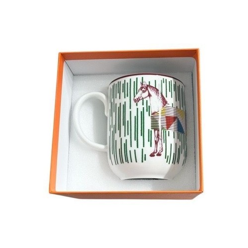 Hermes mug green - hermes,