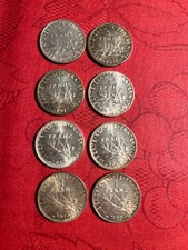 ARGENT: FRANCE - HUIT PIECES DE 1 FRANC - ROTY - SPLENDIDE !!!