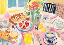 Affiche d'art mural de table