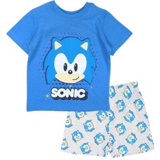Ensemble garçon Sonic N°2. Couleur bleu. Cadeau pour enfant de 2 à 10 ans.