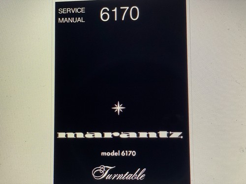 Marantz 6170 service manual - 6170,