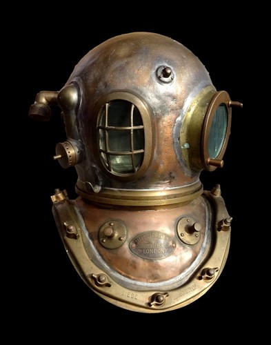 Casque scaphandrier 1945 - scaphandrier,
