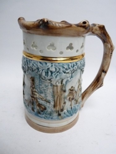 Pichet trompeur porcelaine - trompeur,