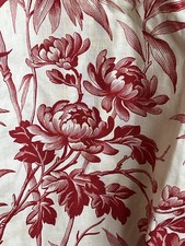 1/Ancien Rideau Lin Tissu 19e