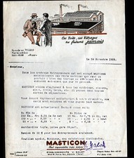 ALFORTVILLE (94) ISOLANT de TOITURE / MASTICON "Ets BALOT" en 1925