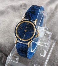 Montre Femme MATY Vintage Watch 1986 BLEU NUIT Bracelet Extensible Quartz