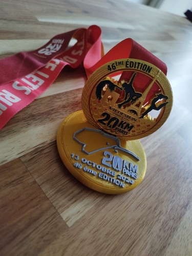 Support médaille 20km - médaille,