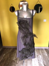 jolie robe dos nu plastron en tulle LILITH taille 42 (XL) excellent état
