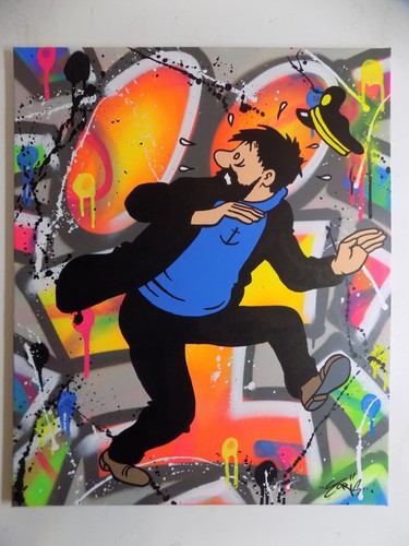 Tableau capitaine haddock - capitaine,