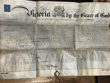 Document ancien 1875 Vélin