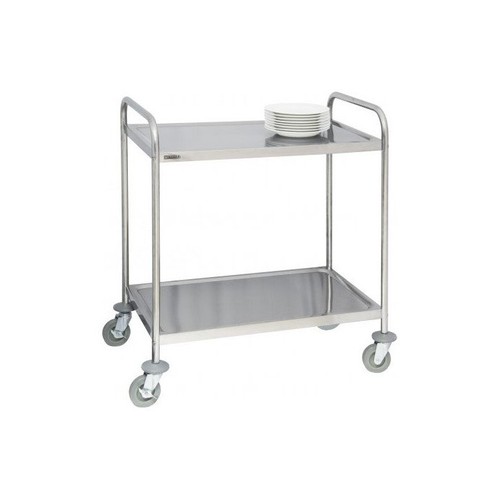 Chariot inox niveaux à - inox, 2