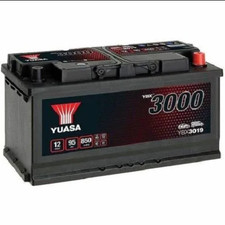 Batterie Yuasa YBX3019 12V95Ah 850A Voiture CampingCar Utilitaire Sans Entretien