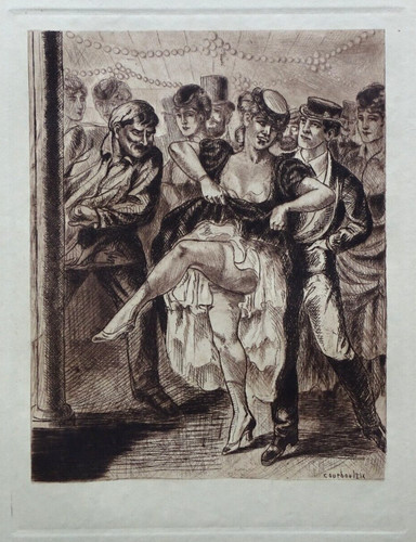 Courbouleix gravure originale - gravure,