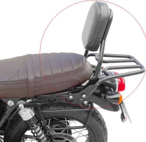Sissy bar avec repose paquets - sissy,