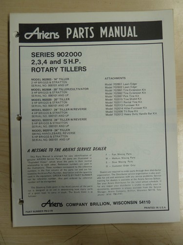 Ariens rotary tillers - ariens, series