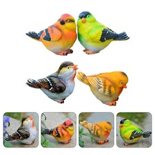  4 PCS Oiseaux Decoratifs En
