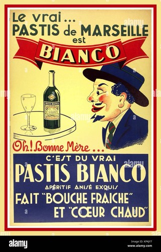 Affiche poster pastis bianco - affiche,