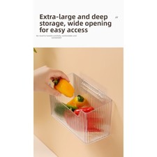 Boîte de Rangement Cuisine Égouttoir à Fruits pour Armoire Compartiments Rég