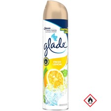 Glade Par Brise Spray Parfumé Fraîcheur Citron Élimine Les Odeurs 300 Ml