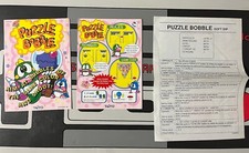 Artset Flyers Marquee Dip Switch Puzzle Bobble Neo Geo Mvs Snk Arcade Neogeo