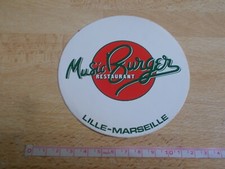 Autocollant MUSIC BURGER RESTAURANT - LILLE-MARSEILLE