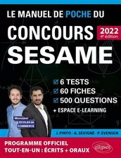 Le Manuel de Poche du concours SESAME: 6 tests, 60 fiches, 60 vidéos de cours, 5