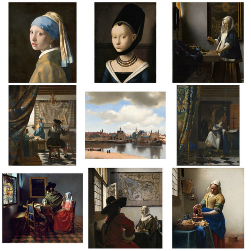 All vermeer painting - vermeer, poster
