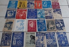 LOT DE 24 VIEILLES PARTITIONS